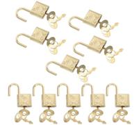 ULTECHNOVO 10pcs Small Alloy Padlocks for Suitcase and Cabinet Locks, Rust Resistant and Easy to Carry Safety Locks, Versatile Mini Padlocks for Travel and Household Use