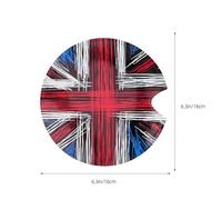 ULTECHNOVO 10pcs Union Jack Fuel Tank Protector Stickers Weatherproof Car Gas Tank Pad Decals with Strong Adhesion British Flag Design for Vehicle Caps Compatible with Mini