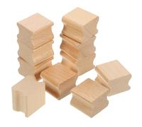 ULTECHNOVO 10pcs Wooden Hand Stamp Set for DIY Crafts and Letters, Featuring Printing Patterns and Meticulous Carving Lines, Made from Sturdy Wood for Scrapbooking and Journaling Supplies