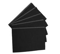 ULTECHNOVO 125pcs Disposable Nail Art Tablecloth Black Absorbent One-off Manicure Pad Salon Nail Care Polish Mat for Practice and Professional Use