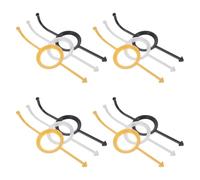 ULTECHNOVO 12pcs Billiard Accessories Tool for Precision Focus and Muscle Memory Training, Plastic Pool Table Aiming Device for Practice between Matches and Training, Suitable for Novices