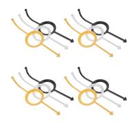 ULTECHNOVO 12pcs Billiards Aiming Device Plastic Pool Training Aids Kit Universal Fit and Precision Focus for Skill Improvement during Training and Downtime