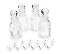 ULTECHNOVO 12pcs Catholic Holy Water Bottles Transparent Empty Prayer Containers with Lid for Baptism Wedding Religious Party Blessing Water Storage