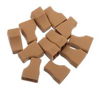 ULTECHNOVO 12pcs Coffee Syrup Pump Dispenser Caps with Silicone Anti-drip Covers, Coffee-Colored Dustproof Pourer Caps for Syrup Bottles, Suitable for Home and Bar Use