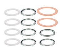 ULTECHNOVO 12pcs Differential and Transfer Case Oil Seal Gasket Kit, Rear Axle Differential Fill Plug Washer for Transmission Drain Plug Replacement, Automotive Transmission Gaskets