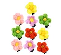ULTECHNOVO 12Pcs Flower Bobby Hair Clips Mixed Colors Birthday Headdress Hair Accessories Pins Headwear
