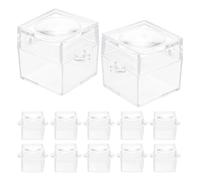 ULTECHNOVO 12pcs Magnifying Insect Boxes Cube Observation Jar Abs Material, Portable Insect Magnifier Container to Improve Concentration and Stimulate Imagination for Science Exploration