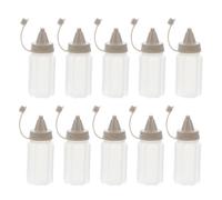 ULTECHNOVO 12pcs Mini Food Squeeze Bottles with Caps, Small Plastic Sauce Containers for Oil Ketchup Mustard, Portable Lunch Box Dispensers for Outdoor Bbq and Travel