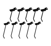 ULTECHNOVO 12pcs Pegboard Hooks Black 10cm 15cm Wall Hanging Hooks for Shop Display and Home Organization Supermarket Goods Hanging