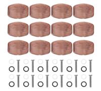 ULTECHNOVO 12pcs Plastic Guitar Tuning Peg Buttons Square Knobs Replacement Accessories for Acoustic Classical Electric Guitars Tuning Peg Buttons for Performances Practice
