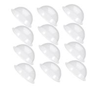 ULTECHNOVO 12pcs Plastic Hemisphere Ornaments for Christmas Village Decorations Diy Fillable Ornaments Snow Globes Hemisphere Covers for Craft Wedding Decoration