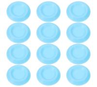 ULTECHNOVO 12pcs Plastic round Feeding Bowls for Small Animals and Bearded Dragons, Smooth Surface Insect Food Dishes for Secure Feeding Solution in Enclosures and Pet Environments