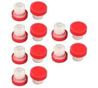 ULTECHNOVO 12pcs Round Plastic Beer Bottle Stoppers Set with Abs and Silicone Sealing Caps for Glass Bottles, Beverage Preservation Covers Suitable for Soft Drinks, Beer, and Other Beverages