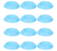 ULTECHNOVO 12pcs round Plastic Roaches Feeding Bowls for Reptile Terrarium, Space Efficient Design and Secure Feeding Solution for Roach and Gecko Food Dishes