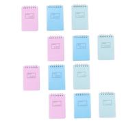 ULTECHNOVO 12pcs Spiral Bound Notebooks Portable Memo Pads with Binder Ring Design and Blank Inner Pages, Creative and Simple Paper Notepads for School Supplies and Stationery Random Color