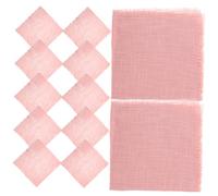 ULTECHNOVO 12pcs Washed Cotton Linen Napkins with Fringed Edges Lightweight Table Napkins for Wedding Dinner Party Multi Use Cloth Serviettes for Indoor Outdoor Tables
