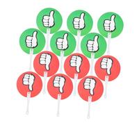 ULTECHNOVO 12pcs Yes No Voting Paddles Dual-sided Classroom Supplies for Teacher Student Interaction Educational Aid School Communication Tools