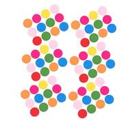 ULTECHNOVO 150pcs Colorful Wooden Rounds for Crafts and Math Learning Smooth Edges Wooden Discs and Tokens for Educational Counting Safe Wood Material for Early Childhood Classroom Activities