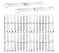 ULTECHNOVO 150pcs Metal Binding Spines with 2 Hole Binder Inserts, Flexible and Convenient to Store, Large Capacity Clips for Office, School, and Home Document Binding