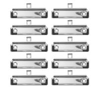 ULTECHNOVO 15pcs 10cm Metal Clipboard Clamps with Rubber Grip and Hanging Hole, Sturdy Document File Board Clips for Office and School Stationery Supplies