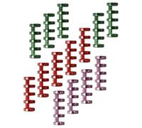 ULTECHNOVO 15pcs Loose Leaf Binders Segmented Binder Five-Hole Flexible Well Polished Plastic Rings for Home and School Memo Organization