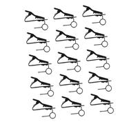 ULTECHNOVO 15pcs Metal Microphone Clips for Lavalier Wireless Wired Mics Adjustable Angle Lapel Mic Holders with Strong Grip Lightweight Design for Conference Field Recording