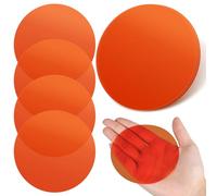 ULTECHNOVO 15pcs Warm Light Correction Film Gel Sheets 10cm Round Self-Adhesive Lamp Transparency Filters for LED Lamps and Outdoor Landscape Lighting