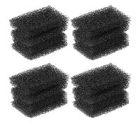 ULTECHNOVO 16pcs Black Makeup Stipple Sponge 4x6x1cm Scar and Wound Special Effects Sponge for Halloween Face and Body DIY Professional Makeup Supply