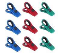 ULTECHNOVO 18pcs Magnetic Food Clips Mixed Colors, Chip Bag Sealer Clips with Fridge Magnets for Kitchen Storage and Food Package Organization Random Color