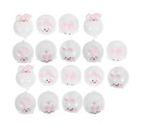 ULTECHNOVO 18pcs Mini Bunny Figurines for DIY Crafts Realistic Resin Rabbit Animal Cake Toppers and Easter Decorations for Party Favors Basket Stuffers and Creative Micro Landscape Projects