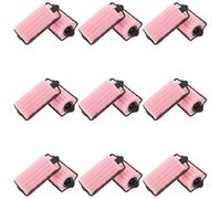 ULTECHNOVO 18Pcs Pink Sponge Hair Curlers 4Cm Diameter Soft Flexible Rollers for No Heat Styling, Sleep-Friendly Wave Curl Tools for Women with Fine or Thin Hair