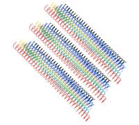 ULTECHNOVO 18Pcs Plastic Binding Spirals Notebook Binder Rings DIY Loose Leaf Notepad Rings for Journaling Printing and Creative Projects