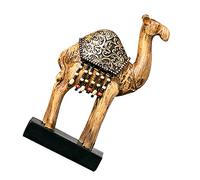 ULTECHNOVO 1pc Vivid Resin Camel Ornament Decorative Artificial Wooden Camel Figurine for Home Office Unique Adornment for Desktop Display Animal Decor for Personal Taste