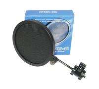 ULTECHNOVO 1pcs Microphone Mic Filter Double-layer Iron Net Shield Wind Screen Protector Black Small for Recording and Speaking, Preventing Airflow Disturbance and Saliva Accumulation