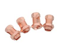ULTECHNOVO 1set Copper Split Bolt Wire Clamp Tj-35 for Grounding and Bonding Copper Wires and Conductors with Easy Installation for Industrial and Residential Electrical Systems 4pcs