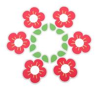 ULTECHNOVO 1set Flower Shape Lollipop Paper Holders Cute Candy Paper Cards for Party Favors Birthday Celebrations Showers and School Events 50pcs