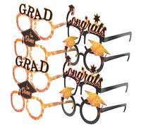 ULTECHNOVO 1set Graduation Glasses Props Fun Photo Taking Accessories for Graduation Party Decorations Various Shaped Eyewear for Memorable 8pcs