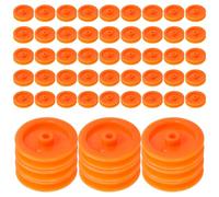 ULTECHNOVO 1set Plastic Pulley Toy Pulley for Rc Car Belt Pulley Mini Gear Multipurpose Pulley Plastic Model Accessories DIY Parts Plastic Gear Pulley Wheel Mute Pulley 100pcs