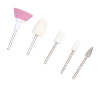 ULTECHNOVO 2 Boxes Nail Grinding Head Kit 5pcs Nail Polishing Heads for Personal and Professional Use and French Manicure