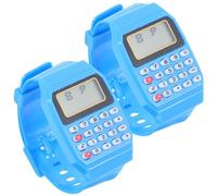 ULTECHNOVO 2 Pack Calculator Wrist Watch for Kids, Portable Digital Calculation Watch with Comfortable Strap, Retro Educational Math Tool & Wristwatch, for Boys and Girls