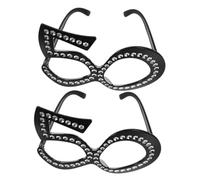 ULTECHNOVO 2 Pairs Birthday Glasses of Fun Number Eyewear Props for Wedding Celebrations Unique Photo Decoration Lightweight and Design