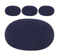 ULTECHNOVO 2 Pairs Oval Elbow Patches for Men Gym Jackets Sewing Repair Fabric Patches for Sweaters with Easy-to-Use Curved Fit