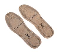 ULTECHNOVO 2 Pairs Wool Felt Insoles Thickened Warmth Wool Chemical Fiber Breathable Comfort Thermal Insulation Women Men Winter Activities Trim-to-fit Design Sneakers Boots