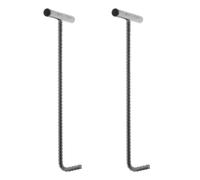 ULTECHNOVO 2 Pcs Heavy Duty Rebar Manhole Cover Lifting Hooks, T-Keys Hooks for Drain Grates & Shutter Doors