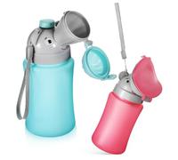 ULTECHNOVO 2 Pcs Portable Urinal for Boys Spout Ergonomic Design Travel Potty for Car Camping Emergency Toilet and Pee Training