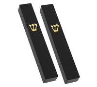 ULTECHNOVO 2 Pcs Resin Mezuzah Case with Scroll Jewish Doorpost Craft Home Decor Judaica Accent for Doorways and Gardens Spiritual Blessing Protection