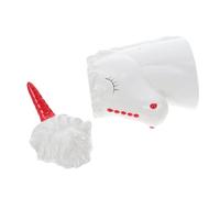 ULTECHNOVO 2 pcs Unicorn Shaped Ceramic Water Cup White Fashionable Wine Mug for Home and Bar Use Smooth Surface Creative Cocktail Glass for Party and Banquet
