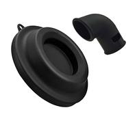 ULTECHNOVO 2 Pieces Silicone Steam Release Diverter Pressure Cooker Release Tool Black Silicone Material Protect Kitchen Cabinets Space Saving for Restaurant and Hotel Use