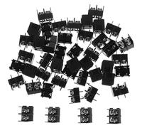 ULTECHNOVO 2-Pin Screw Terminal Block Connector 50 Pieces 7.62Mm Pitch Electrical Terminal Block for Pcb Mount and Wiring Installations