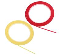 ULTECHNOVO 2 Rolls High Adhesion Violin Cello Fingerboard Guide Tape Red Yellow Non-damaging Instrument Sticker for Beginners Practice Finger Positioning